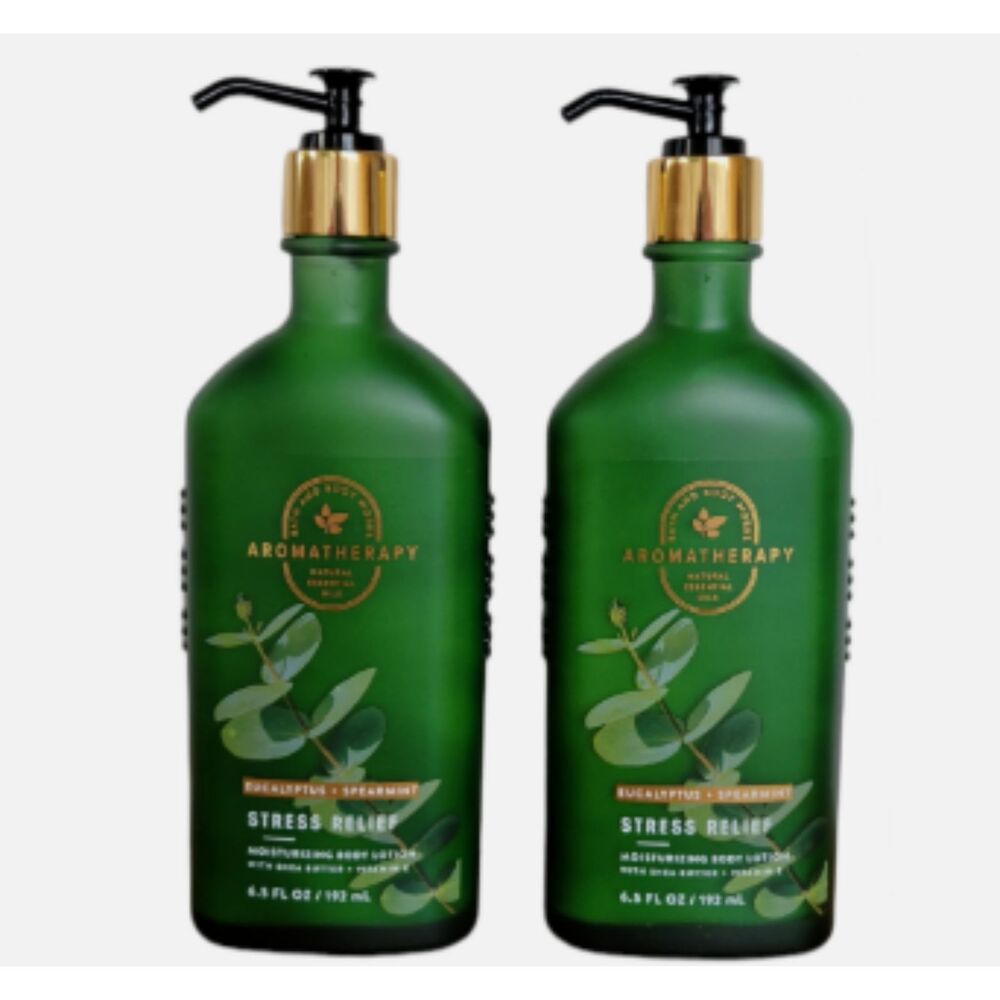 Bundle x2 Bath & Body Works Aromatherapy  Eucalyptus Spearmint Lotion